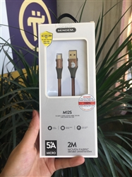 picture of cáp sạc cao cấp sendem m12s, chân lightning iphone, micro usb,dây dù chống đứt, xạc nhanh 3a